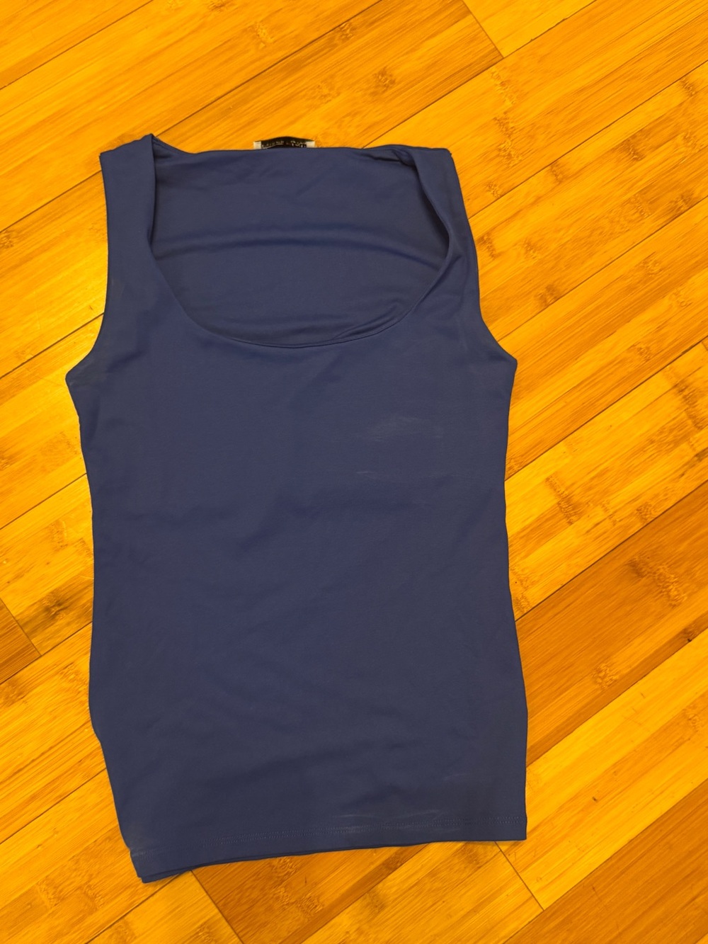 Classic Women's Square Neck Tank Top - royal blue